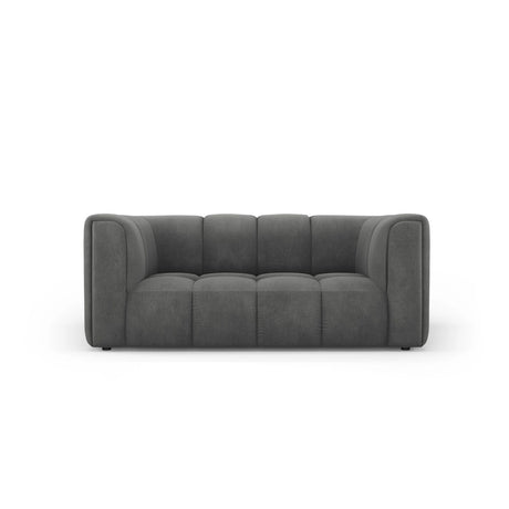 Moritz 2-Sitzer Sofa aus Chenille in Dunkelgrau (Rebel 3), 166x96 cm von Cosmopolitan Design – Bild 1