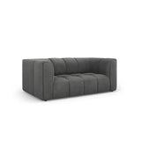 Moritz 2-Sitzer Sofa aus Chenille in Dunkelgrau (Rebel 3), 166x96 cm von Cosmopolitan Design – Bild 2