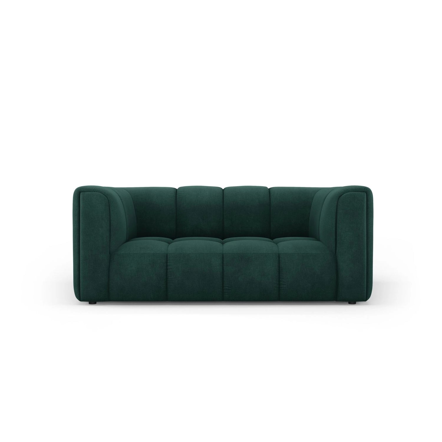 Moritz 2-Sitzer Sofa aus Chenille in Flaschengrün (Rebel 16), 166x96 cm von Cosmopolitan Design – Bild 1