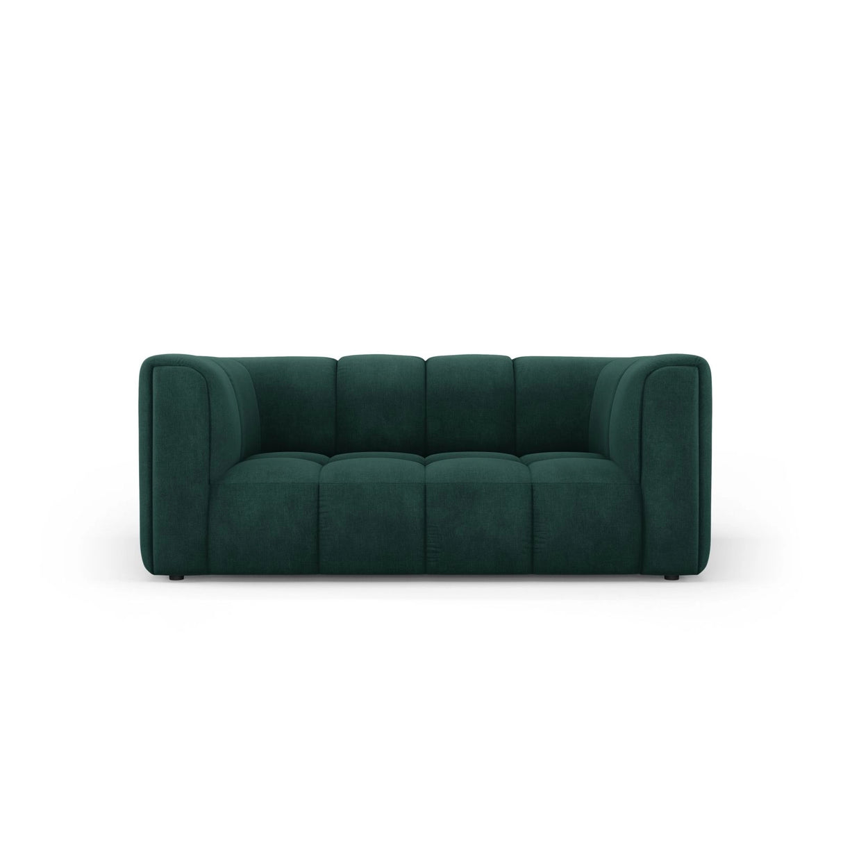 Moritz 2-Sitzer Sofa aus Chenille in Flaschengrün (Rebel 16), 166x96 cm von Cosmopolitan Design – Bild 1