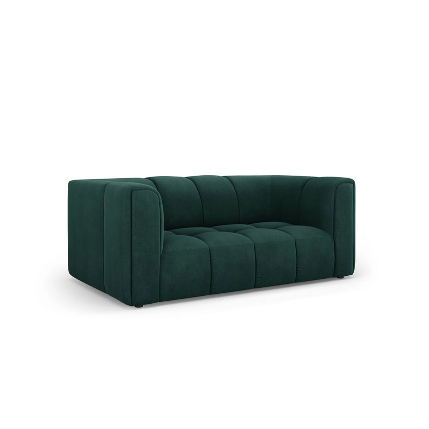 Moritz 2-Sitzer Sofa aus Chenille in Flaschengrün (Rebel 16), 166x96 cm von Cosmopolitan Design – Bild 2