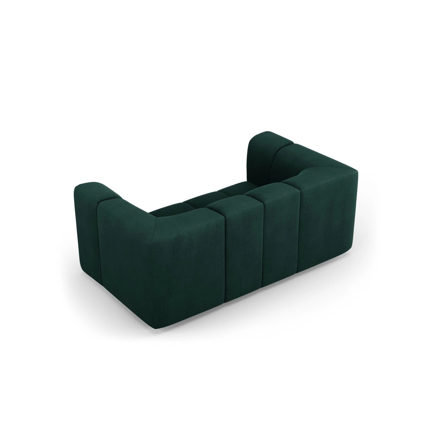 Moritz 2-Sitzer Sofa aus Chenille in Flaschengrün (Rebel 16), 166x96 cm von Cosmopolitan Design – Bild 3