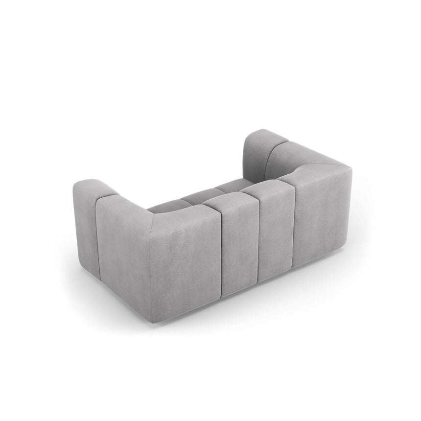Moritz 2-Sitzer Sofa aus Chenille in Hellgrau (Rebel 5), 166x96 cm von Cosmopolitan Design – Bild 3