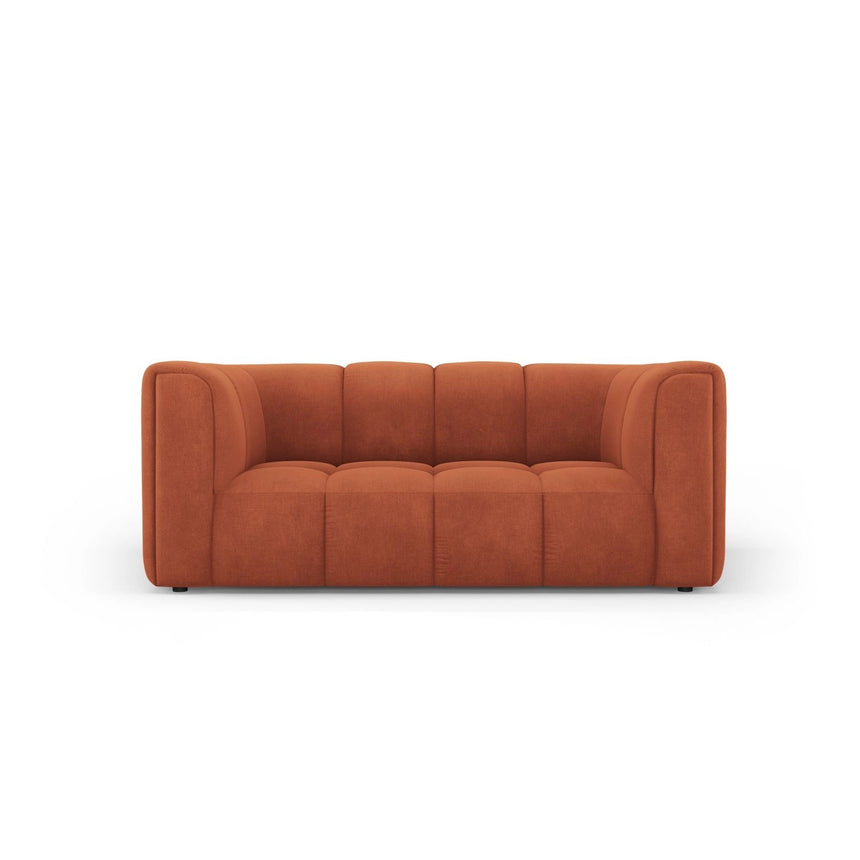 Moritz 2-Sitzer Sofa aus Chenille in Orange (Rebel 20), 166x96 cm von Cosmopolitan Design – Bild 1