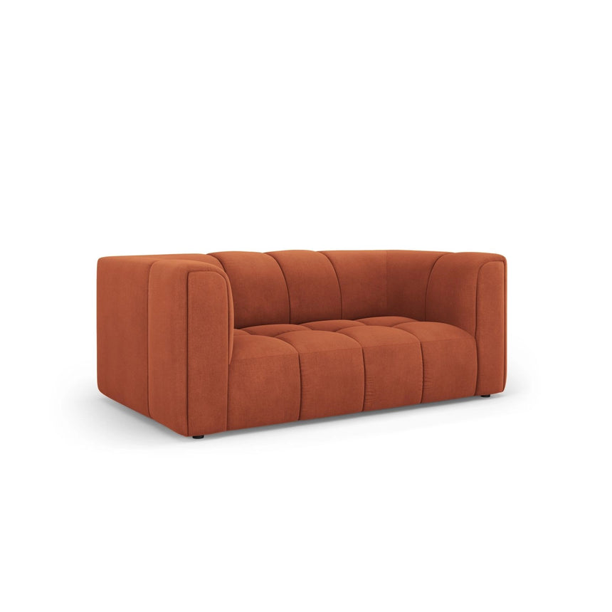 Moritz 2-Sitzer Sofa aus Chenille in Orange (Rebel 20), 166x96 cm von Cosmopolitan Design – Bild 2