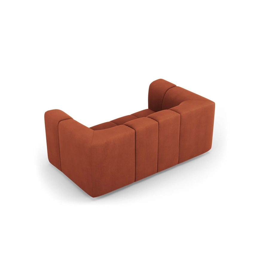 Moritz 2-Sitzer Sofa aus Chenille in Orange (Rebel 20), 166x96 cm von Cosmopolitan Design – Bild 3