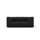 Moritz 2-Sitzer Sofa aus Chenille in Schwarz (Rebel 1), 166x96 cm von Cosmopolitan Design – Bild 1