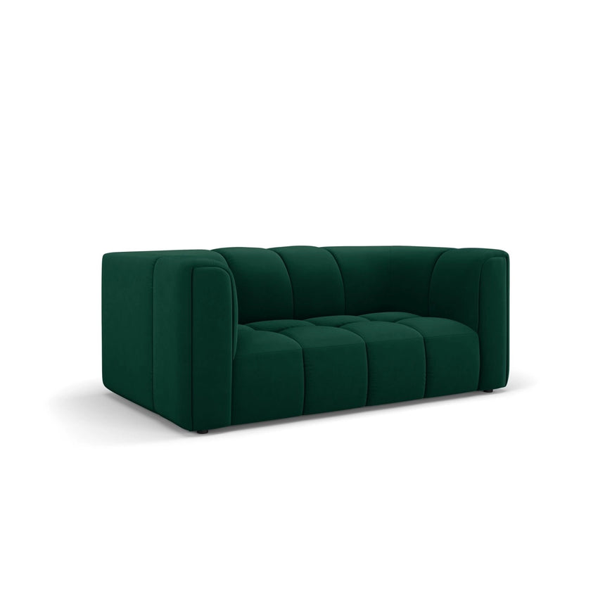 Moritz 2-Sitzer Sofa aus Samt in Flaschengrün (Bluvel 78), 166x96 cm von Cosmopolitan Design – Bild 2
