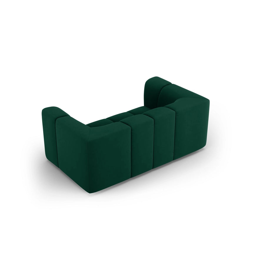 Moritz 2-Sitzer Sofa aus Samt in Flaschengrün (Bluvel 78), 166x96 cm von Cosmopolitan Design – Bild 3