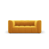 Moritz 2-Sitzer Sofa aus Samt in Gelb (Bluvel 68), 166x96 cm von Cosmopolitan Design – Bild 1