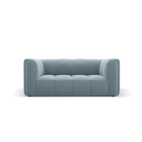 Moritz 2-Sitzer Sofa aus Samt in Hellblau (Bluvel 06), 166x96 cm von Cosmopolitan Design – Bild 1