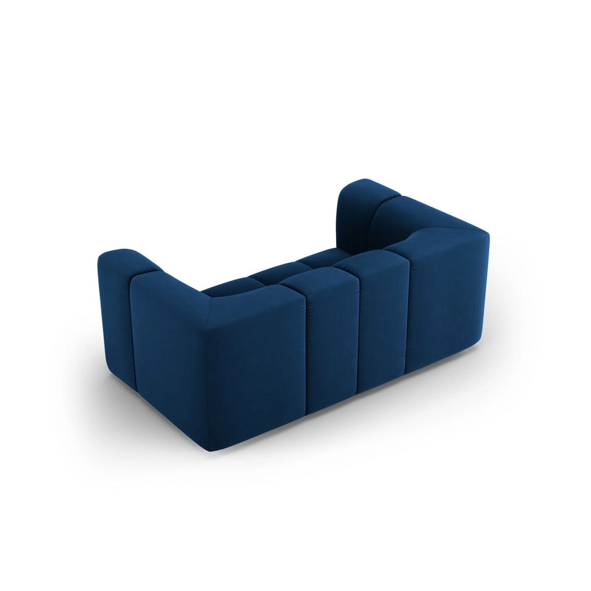 Moritz 2-Sitzer Sofa aus Samt in Königsblau (Bluvel 86), 166x96 cm von Cosmopolitan Design – Bild 3