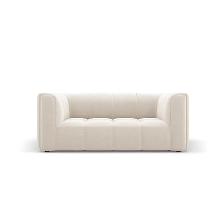 Moritz 2-Sitzer Sofa aus Samt in Leichtes Beige (Bluvel 22), 166x96 cm von Cosmopolitan Design – Bild 1
