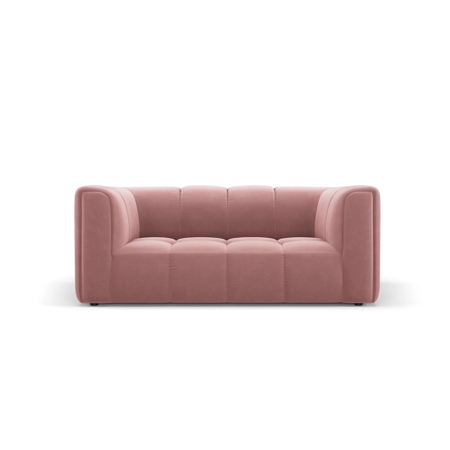 Moritz 2-Sitzer Sofa aus Samt in Rosa (Bluvel 52), 166x96 cm von Cosmopolitan Design – Bild 1