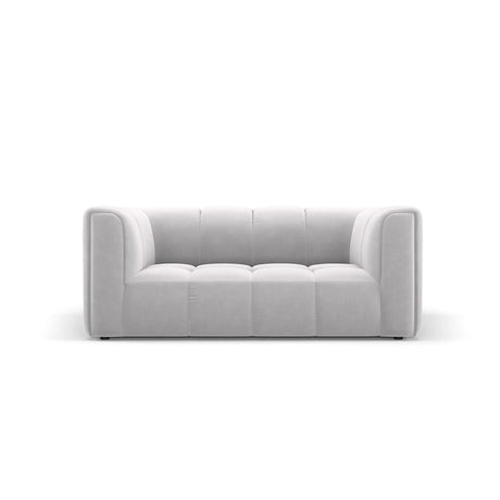Moritz 2-Sitzer Sofa aus Samt in Silber (Bluvel 03), 166x96 cm von Cosmopolitan Design – Bild 1