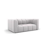 Moritz 2-Sitzer Sofa aus Samt in Silber (Bluvel 03), 166x96 cm von Cosmopolitan Design – Bild 2