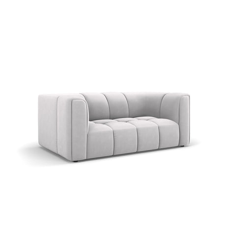 Moritz 2-Sitzer Sofa aus Samt in Silber (Bluvel 03), 166x96 cm von Cosmopolitan Design – Bild 2
