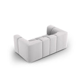 Moritz 2-Sitzer Sofa aus Samt in Silber (Bluvel 03), 166x96 cm von Cosmopolitan Design – Bild 3