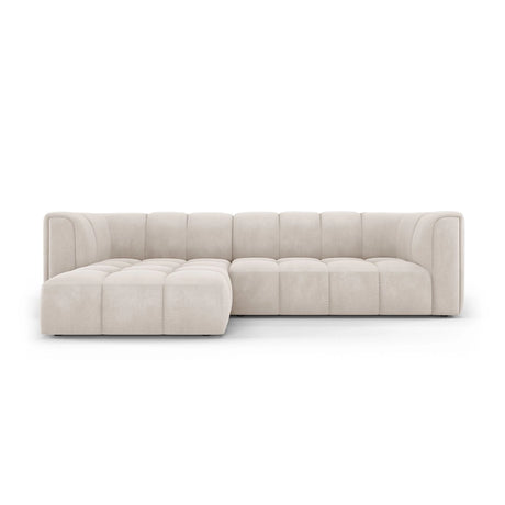 Moritz 3-Sitzer Ecksofa, Linke Seite, aus Samt oder Chenille, 256x160x70 cm von Cosmopolitan Design – Bild 1