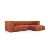 Moritz 3-Sitzer Ecksofa, Rechte Seite, aus Chenille in Orange (Rebel 20), 256x160x70 cm von Cosmopolitan Design – Bild 2