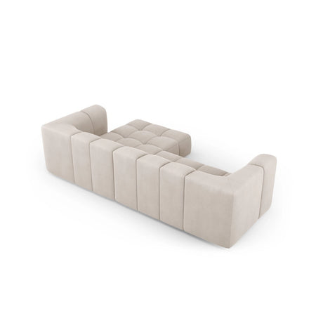 Moritz 3-Sitzer Ecksofa, Rechte Seite, aus Samt oder Chenille, 256x160x70 cm von Cosmopolitan Design – Bild 3