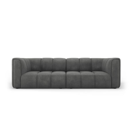 Moritz 3-Sitzer Sofa aus Chenille in Dunkelgrau (Rebel 3), 226x96x70 cm von Cosmopolitan Design – Bild 1
