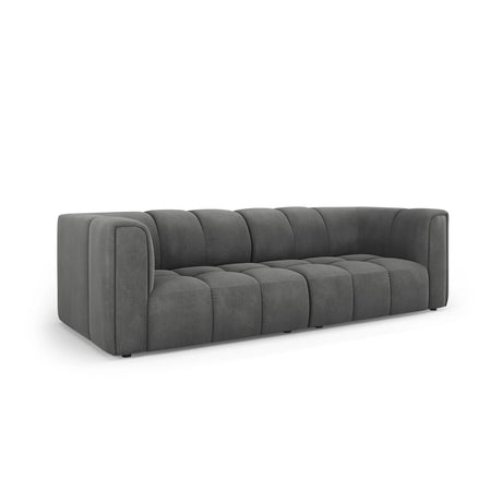 Moritz 3-Sitzer Sofa aus Chenille in Dunkelgrau (Rebel 3), 226x96x70 cm von Cosmopolitan Design – Bild 2