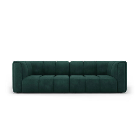 Moritz 3-Sitzer Sofa aus Chenille in Flaschengrün (Rebel 16), 226x96x70 cm von Cosmopolitan Design – Bild 1