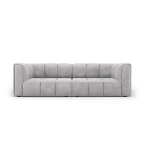 Moritz 3-Sitzer Sofa aus Chenille in Hellgrau (Rebel 5), 226x96x70 cm von Cosmopolitan Design – Bild 1