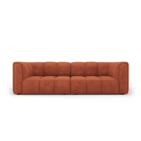 Moritz 3-Sitzer Sofa aus Chenille in Orange (Rebel 20), 226x96x70 cm von Cosmopolitan Design – Bild 1