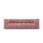 Moritz 3-Sitzer Sofa aus Chenille in Rosa (Rebel 7), 226x96x70 cm von Cosmopolitan Design – Bild 1