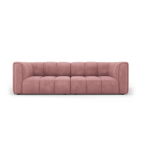 Moritz 3-Sitzer Sofa aus Chenille in Rosa (Rebel 7), 226x96x70 cm von Cosmopolitan Design – Bild 1