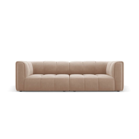 Moritz 3-Sitzer Sofa aus Samt in Beige (Bluvel 28), 226x96x70 cm von Cosmopolitan Design – Bild 1