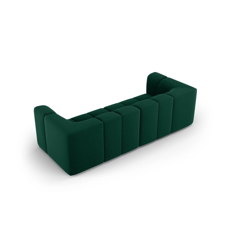 Moritz 3-Sitzer Sofa aus Samt in Flaschengrün (Bluvel 78), 226x96x70 cm von Cosmopolitan Design – Bild 3