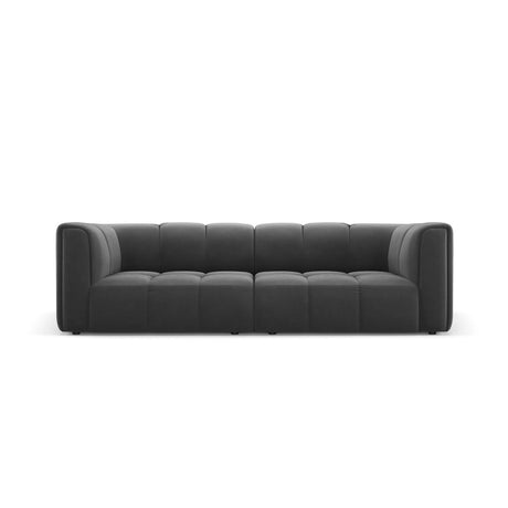Moritz 3-Sitzer Sofa aus Samt in Grau (Bluvel 14), 226x96x70 cm von Cosmopolitan Design – Bild 1