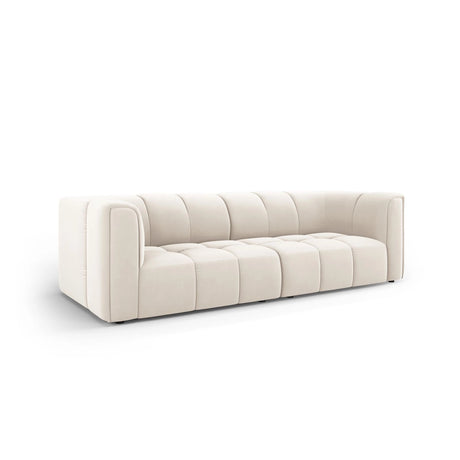 Moritz 3-Sitzer Sofa aus Samt in Hellbeige (Bluvel 22), 226x96x70 cm von Cosmopolitan Design – Bild 2