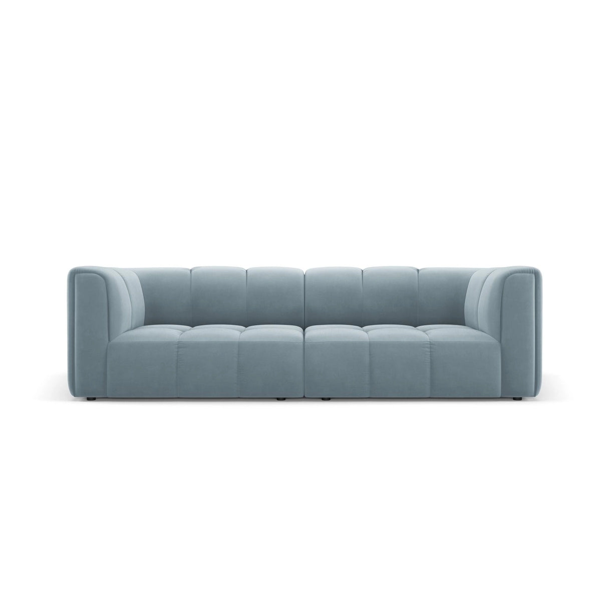 Moritz 3-Sitzer Sofa aus Samt in Hellblau (Bluvel 06), 226x96x70 cm von Cosmopolitan Design – Bild 1