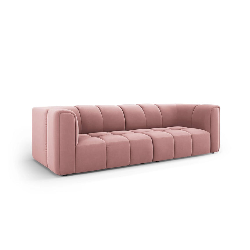 Moritz 3-Sitzer Sofa aus Samt in Rosa (Bluvel 52), 226x96x70 cm von Cosmopolitan Design – Bild 2