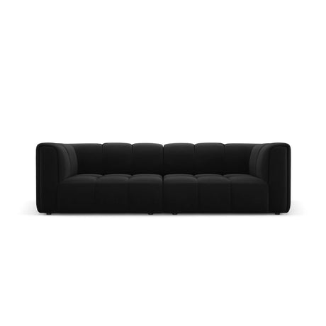 Moritz 3-Sitzer Sofa aus Samt in Schwarz (Bluvel 19), 226x96x70 cm von Cosmopolitan Design – Bild 1