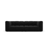 Moritz 3-Sitzer Sofa aus Samt in Schwarz (Bluvel 19), 226x96x70 cm von Cosmopolitan Design – Bild 1