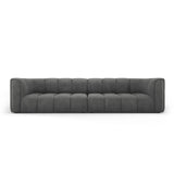 Moritz 4-Sitzer Sofa aus Chenille in Dunkelgrau (Rebel 3), 286x96x70 cm von Cosmopolitan Design – Bild 1