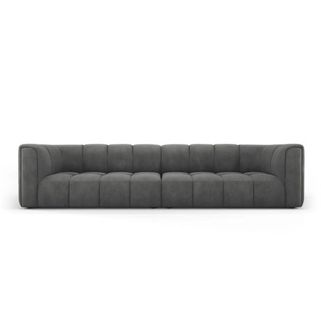 Moritz 4-Sitzer Sofa aus Chenille in Dunkelgrau (Rebel 3), 286x96x70 cm von Cosmopolitan Design – Bild 1