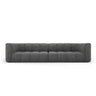 Moritz 4-Sitzer Sofa aus Chenille in Dunkelgrau (Rebel 3), 286x96x70 cm von Cosmopolitan Design – Bild 1