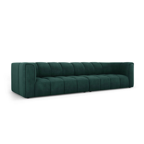Moritz 4-Sitzer Sofa aus Chenille in Flaschengrün (Rebel 16), 286x96x70 cm von Cosmopolitan Design – Bild 2