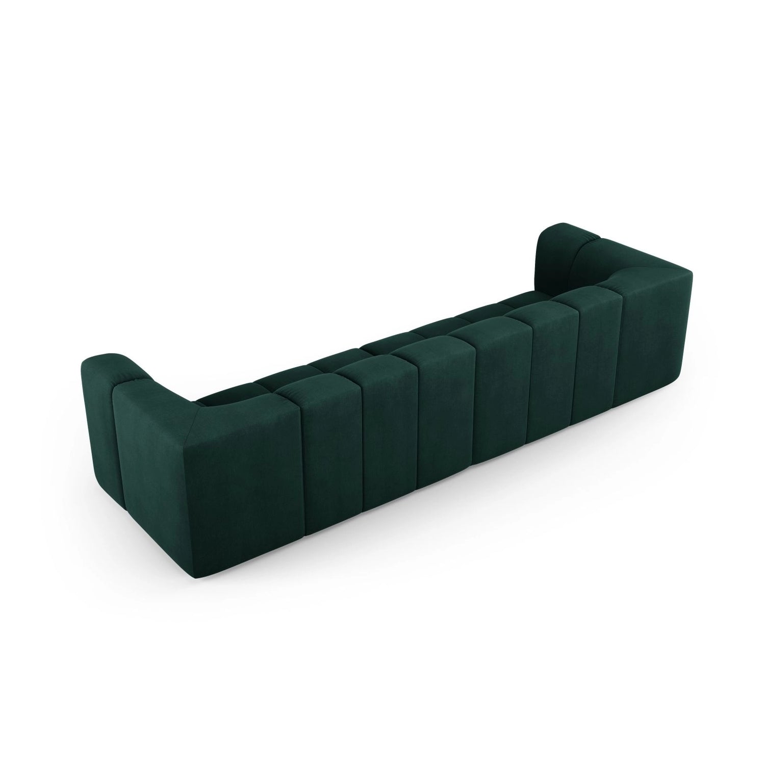 Moritz 4-Sitzer Sofa aus Chenille in Flaschengrün (Rebel 16), 286x96x70 cm von Cosmopolitan Design – Bild 3