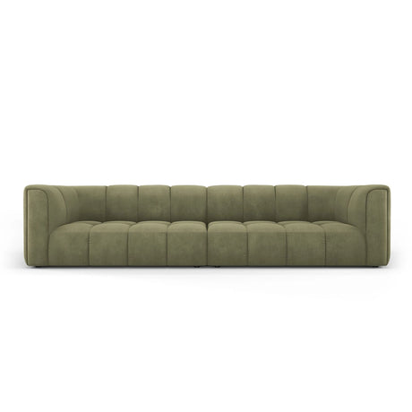 Moritz 4-Sitzer Sofa aus Chenille in Hellgrün (Rebel 18), 286x96x70 cm von Cosmopolitan Design – Bild 1