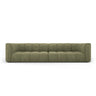 Moritz 4-Sitzer Sofa aus Chenille in Hellgrün (Rebel 18), 286x96x70 cm von Cosmopolitan Design – Bild 1
