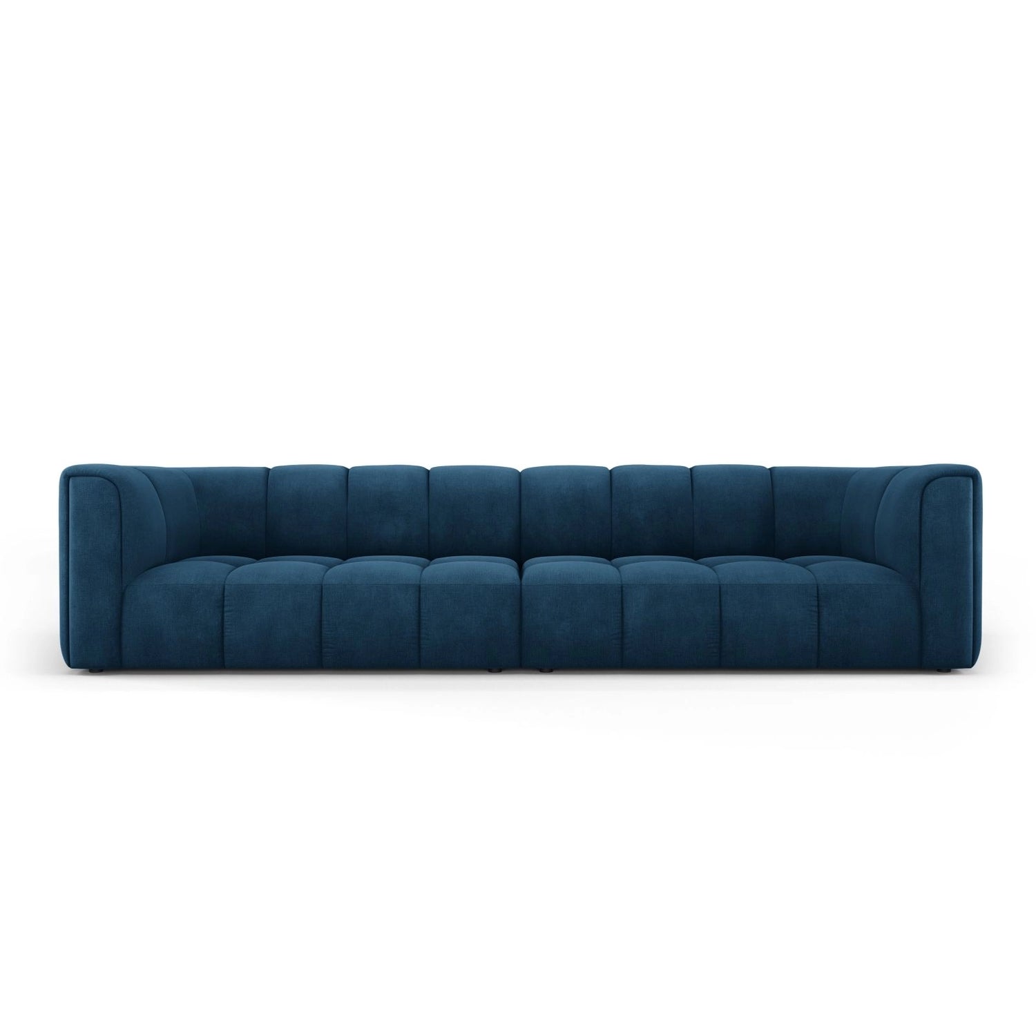 Moritz 4-Sitzer Sofa aus Chenille in Königsblau (Rebel 12), 286x96x70 cm von Cosmopolitan Design – Bild 1