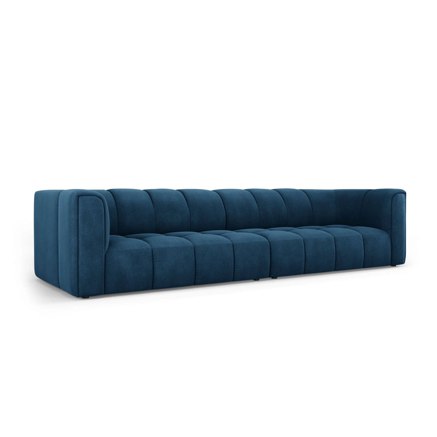 Moritz 4-Sitzer Sofa aus Chenille in Königsblau (Rebel 12), 286x96x70 cm von Cosmopolitan Design – Bild 2