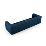 Moritz 4-Sitzer Sofa aus Chenille in Königsblau (Rebel 12), 286x96x70 cm von Cosmopolitan Design – Bild 3